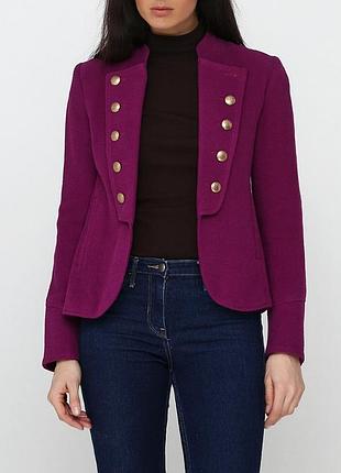 Вовняне пальто жакет мілітарі stefanie