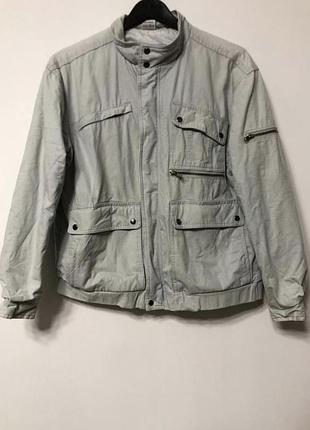 Куртка бомбер женская свет серый, размер l - xl.