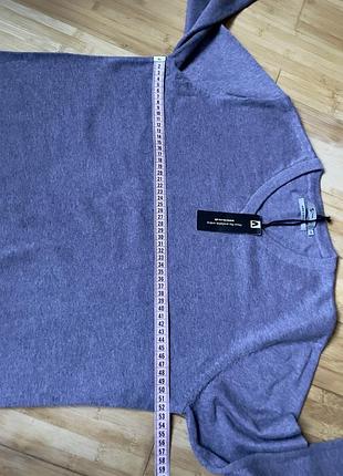 Бавовняний бузковий джемпер 5