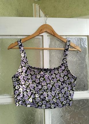 Топ zara в цветочек