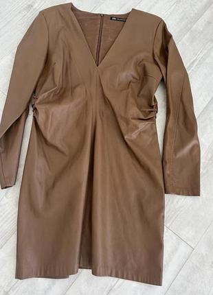 Плаття сукня шоколад zara 34