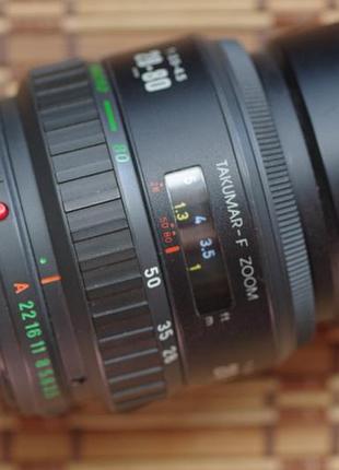 Объектив pentax takumar-f zoom 28-80 + фильтр и крышка