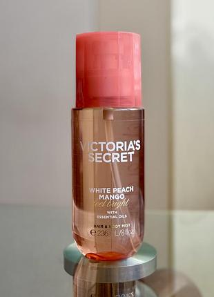 Парфумований спрей / міст white peach mango hair & body mist victoria’s secret