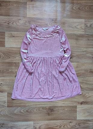 Красивое велюровое платье