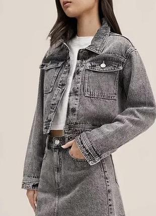 Куртка джинсова new look petite блакитна повсякденна якісна/s