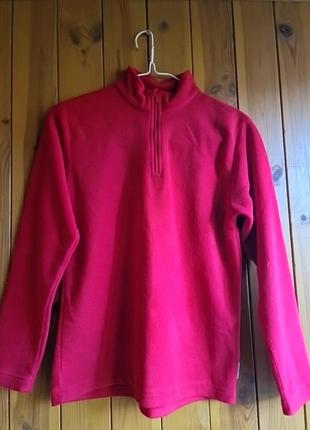 Красная флиска quechua размер 12 лет (146/158 см)