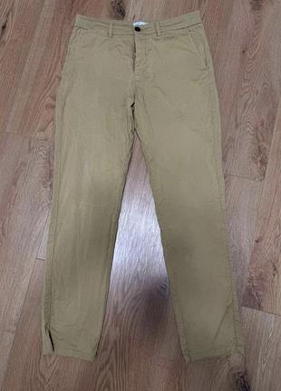 Брюки брюки мужские повседневные cyrilus slim casual бежевые, размер s.