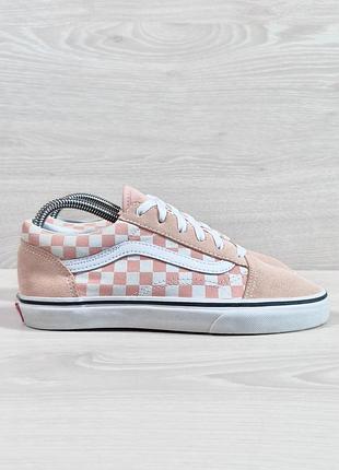Замшевые женские кеды в шашечку vans old skool оригинал, размер 37