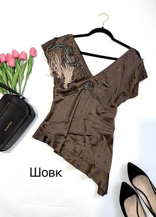 Шовкова блуза топ karen millen