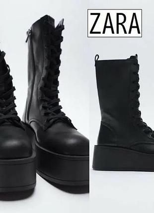 Ботинки zara шкіра
