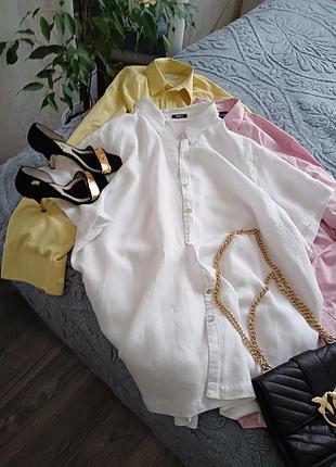 Шикарна блуза льон батал