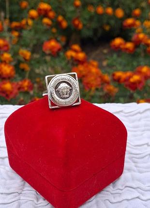 Серебряное кольцо " горгона"