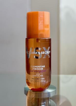 Парфумований спрей / міст clementine hibiscus hair & body mist victoria’s secret