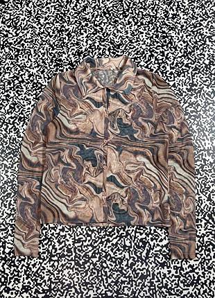 Жіноча сіточка сорочка блуза у абстракції