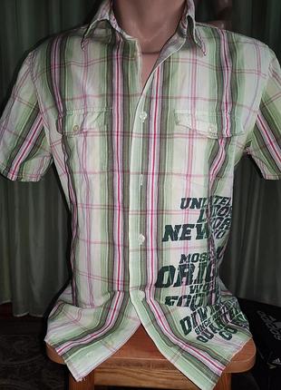 Рубашка мужская бренда 
" fishbone", l, коттон.