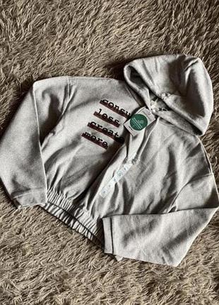 Худи в рубчик на резинке