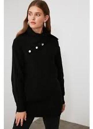 Вʼязана сукня з асиметричним коміром. бренд tu..