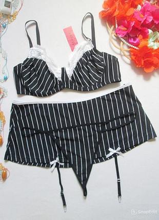 Комплект белья батал в полоску morgan jane 🌺💜🌺