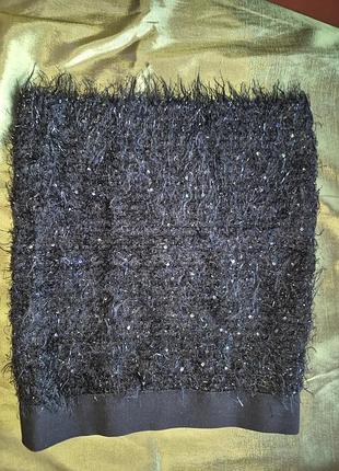 Юбка стрейч люрекс