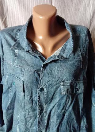 Рубашка лиоцел унисекс супер-балта удлиненная