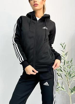 Теплый костюм adidas на флисе