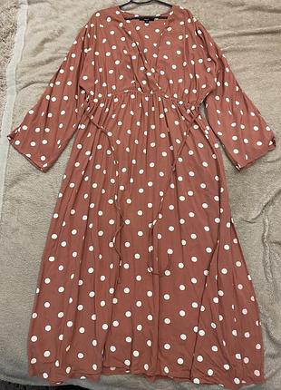 Плаття із віскози горох горошок