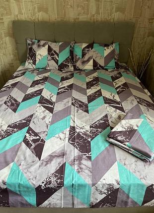 Півтораспальний комплект постільної білизни бязь premium