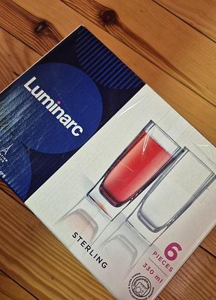 Набір склянок "sterling" високих luminarc 330 мл 6 шт