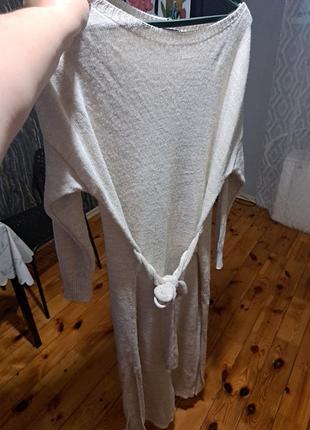 Платье теплая длинная