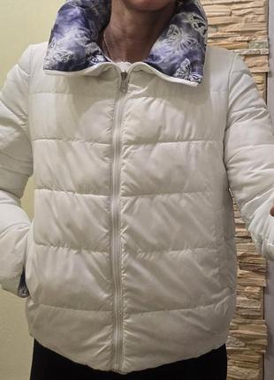 Куртка пуховик двустороння демісезонна