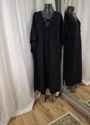 Віскозно-льоняне плаття 👗 великого розміру