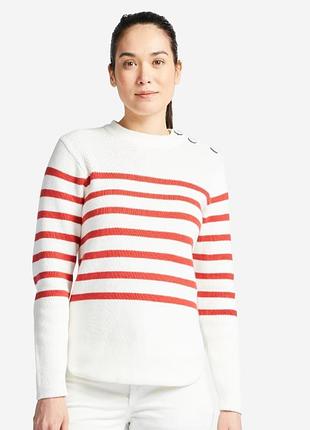 Пуловер в полоску свитер