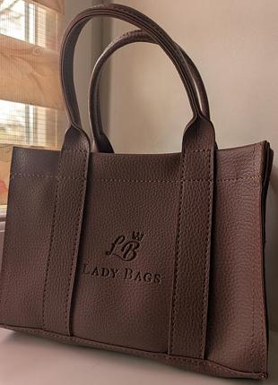 Сумка нова невелика вмicтка штучна кожа бардо