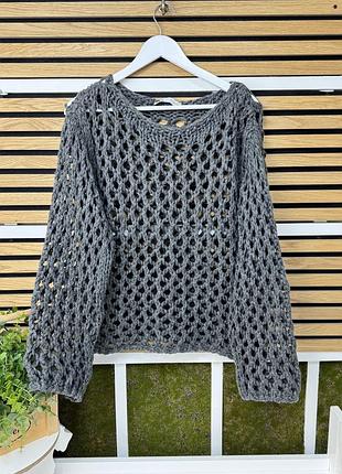 Кофта павутинка крупна вʼязка