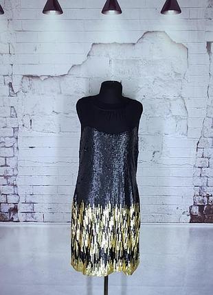Стильное платье пайетки деско