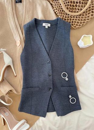 Шерстяний жилет cos
