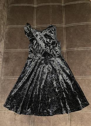 Сукня дитяча zara kids бархатна блискуча на зріст 134