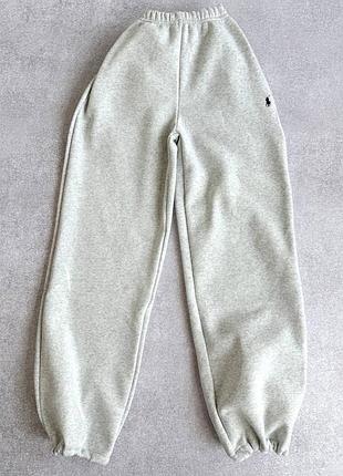 Жіночі повсякденні спортивні теплі штани на затяжках тканина тринитка на флісі