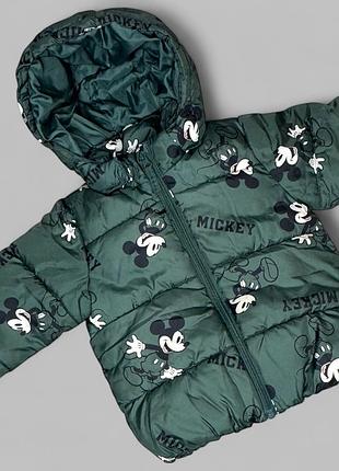 Тепла куртка від h&m з міккі маусом