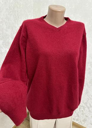Якісний пухнастий кашеміровий светр джемпер 100% кашемір