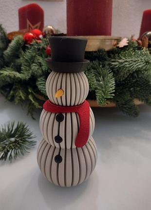 Снеговик рождественский декор