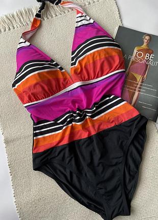 Суцільний купальник злитий купальник з відкритою спинкою m&s