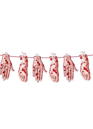 Гірлянда хелловін частини тіла 3 м різнобарвний