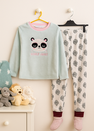 Теплая пушистая пижама комплект для дома р.12-13