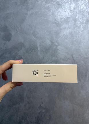 Сонцезахисний крем із пробіотиками - beauty of joseon relief sun: rice + probiotic spf50+ pa++++