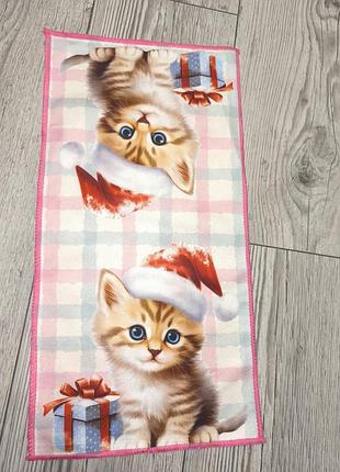Классное кухонное полотенце котики