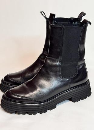 Kennel & schmenger стильні шкіряні високі черевики