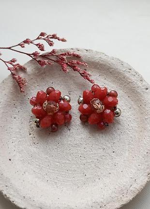 Germany наборные винтажные клипсы, эффектные, бренд, ретро винтаж