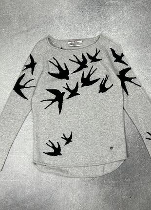 Paul kehl кашеміровий светр з ластівками гольф