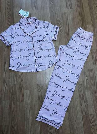 Піжамний комплект сорочка  штани бренду juicy couture